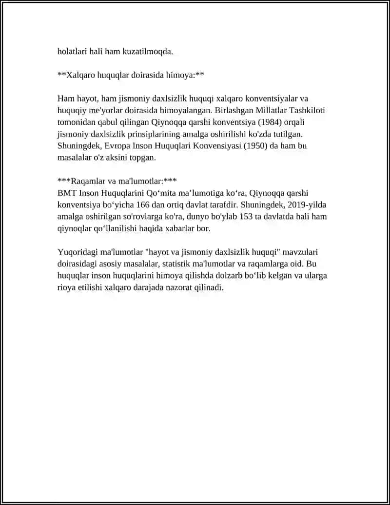SHAXSIY HUQUQ VA ERKINLIKLAR 4