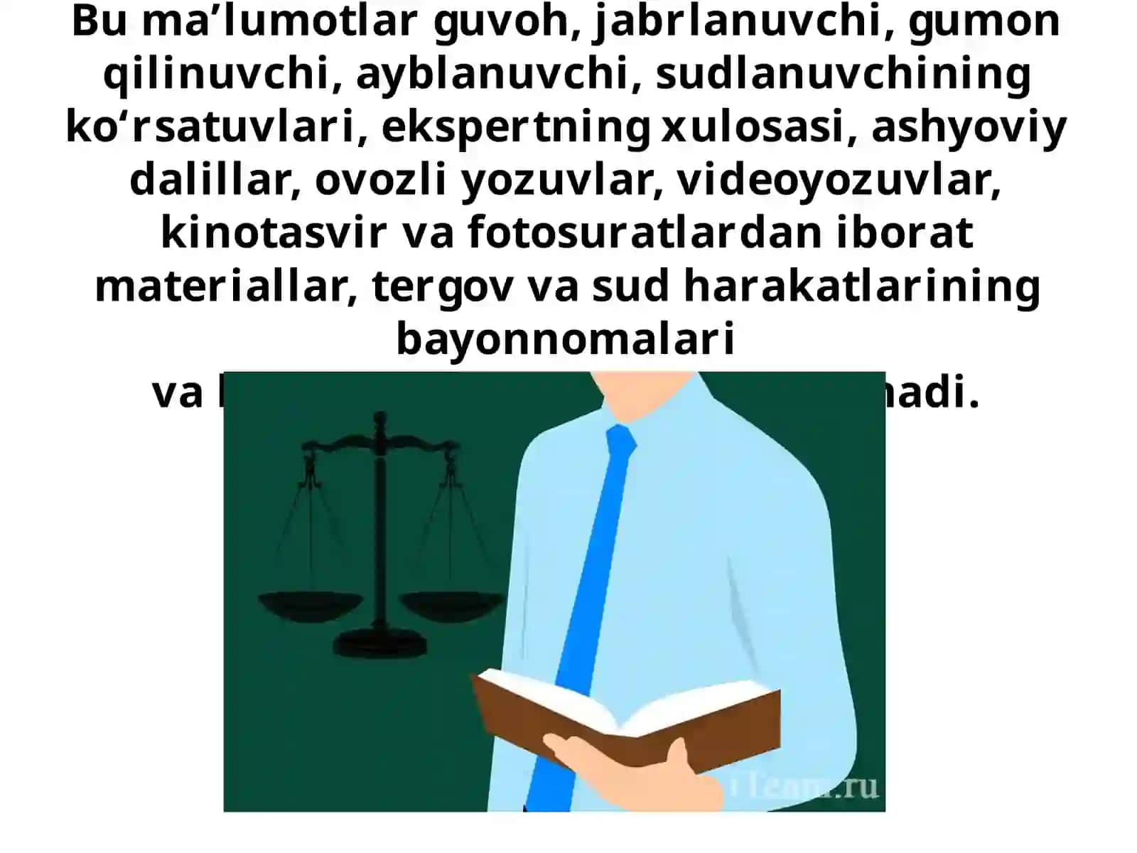 Jinoyat protsessual qonunchilikda aniqlanishi lozim bo‘lgan holatlar 4