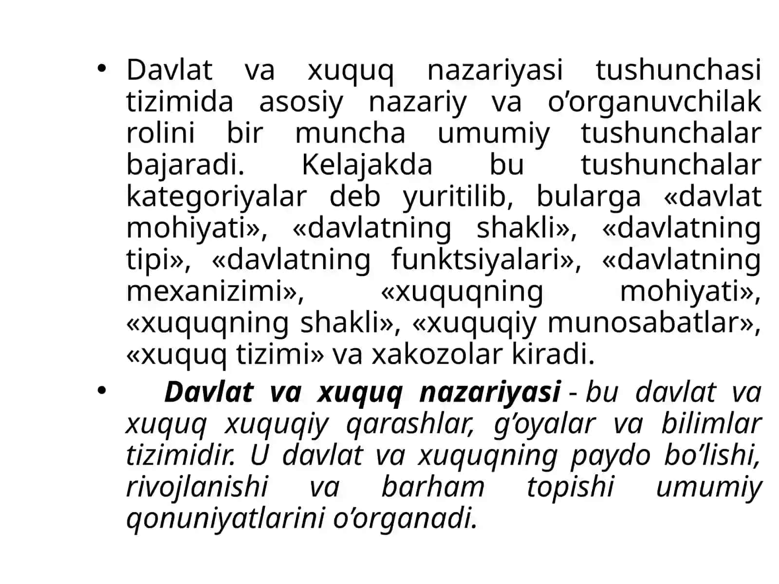 Davlat va huquq nazariyasi 4