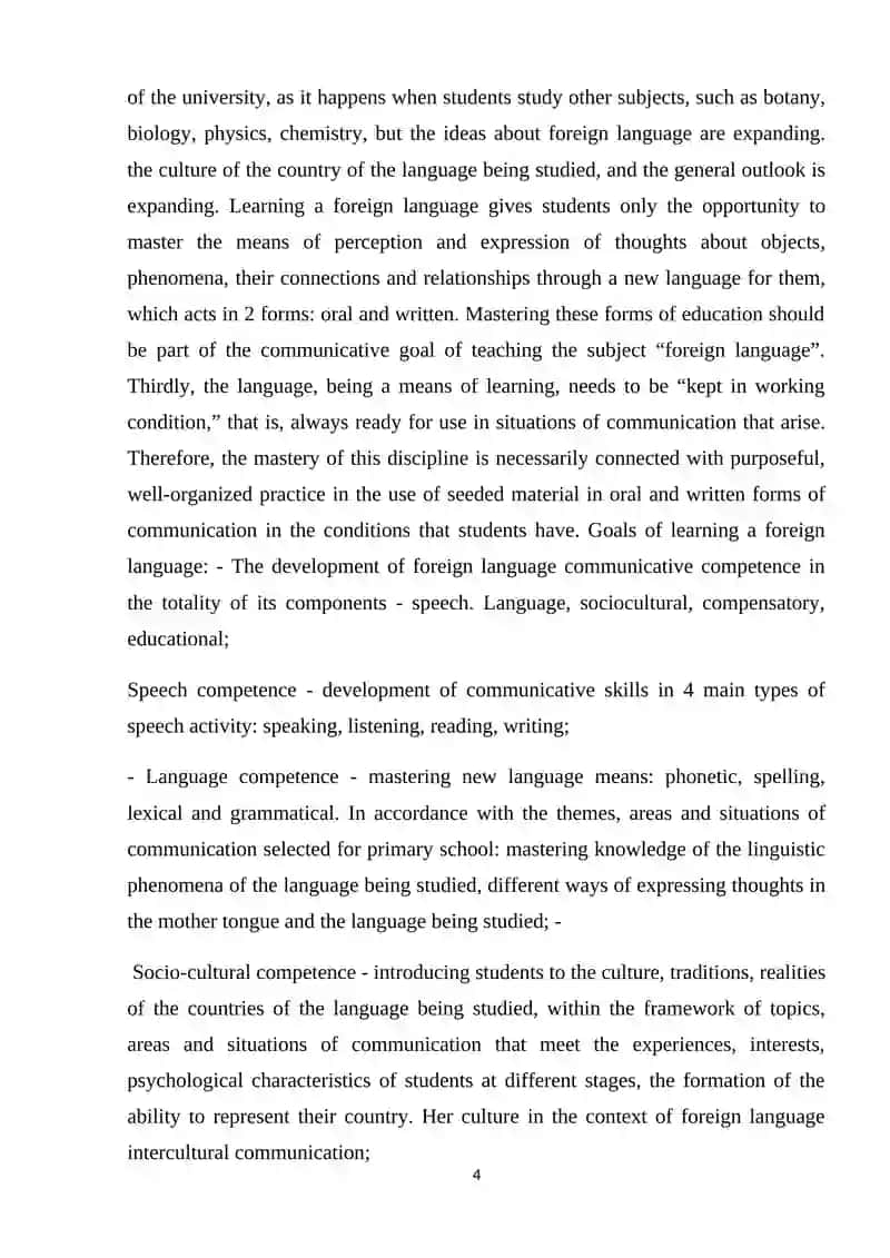 Main principles and problems of culture and language in teaching foreign language 4