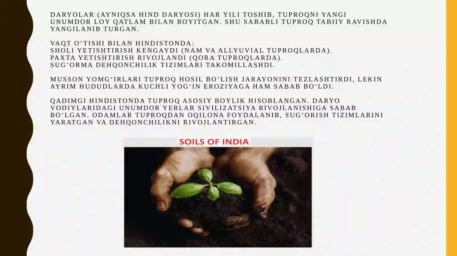 Hindistonda tuproqlar rivojlanishi 4