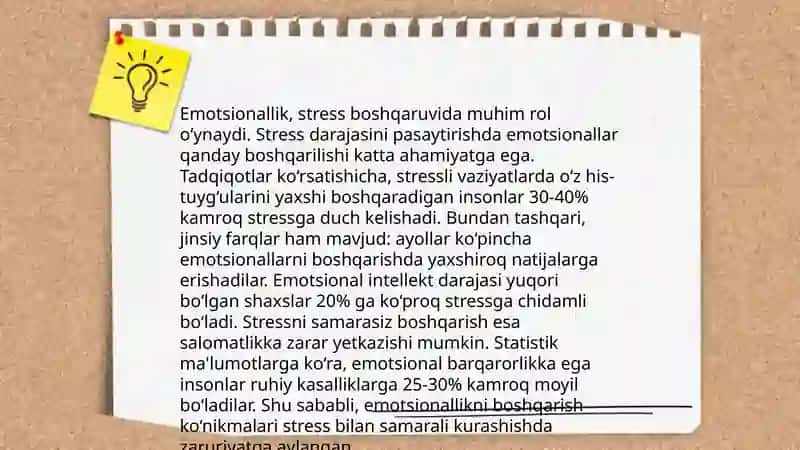 Emotsiyonallikning inson hayot faoliyatiga ta‘siri 4