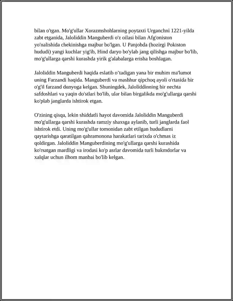 JALOLIDDIN MANGUBERDI 4