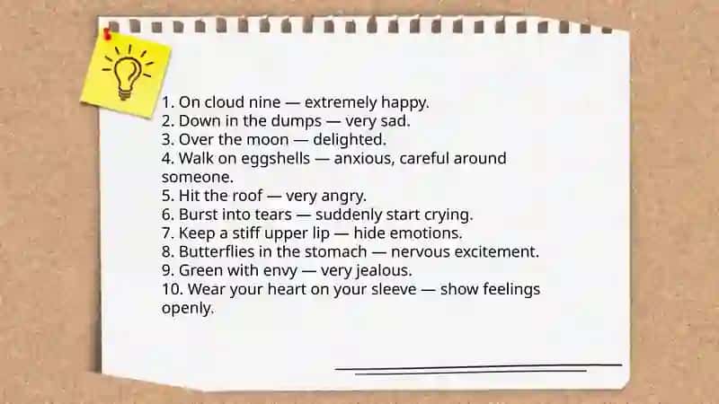 Idioms i use everyday life 4