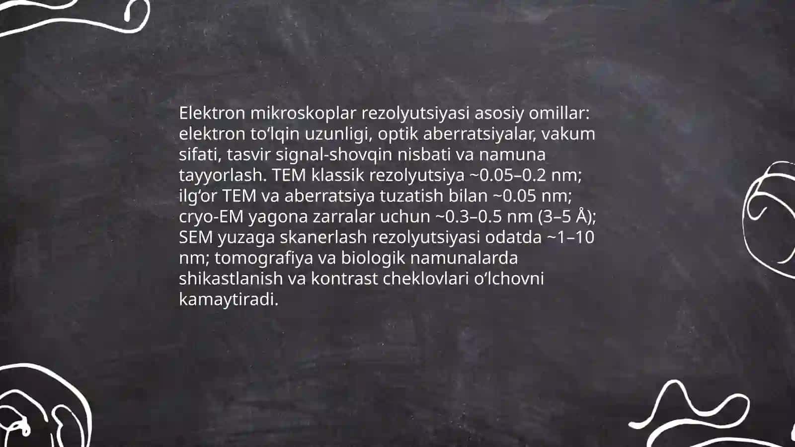 Elektron mikroskoplar (skanirlovchi vatransmission mikroskoplar) va mikroskopiyausullarining biologiya va tibbiyotdagi ahamiyati 4
