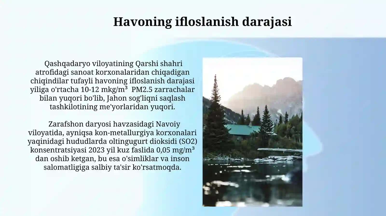 Atmosfera yoğinlarining daryo havzasiboʻyichataqsimlanishi 4