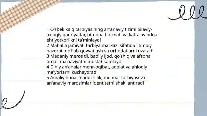 Etnopedagogika va milliy ma'naviyat 4