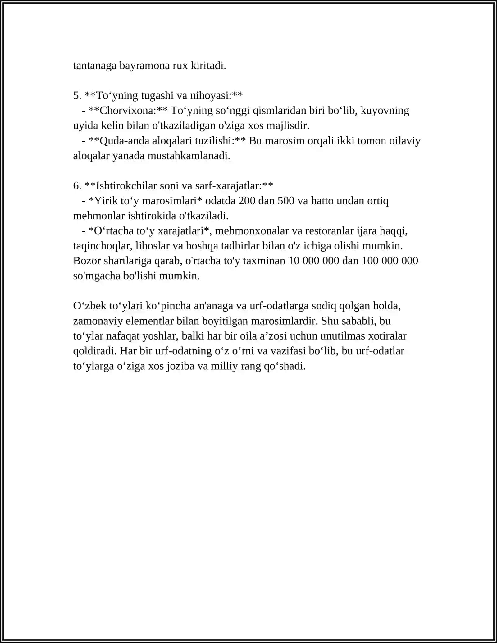 Oʻzbek Toʻylari 4