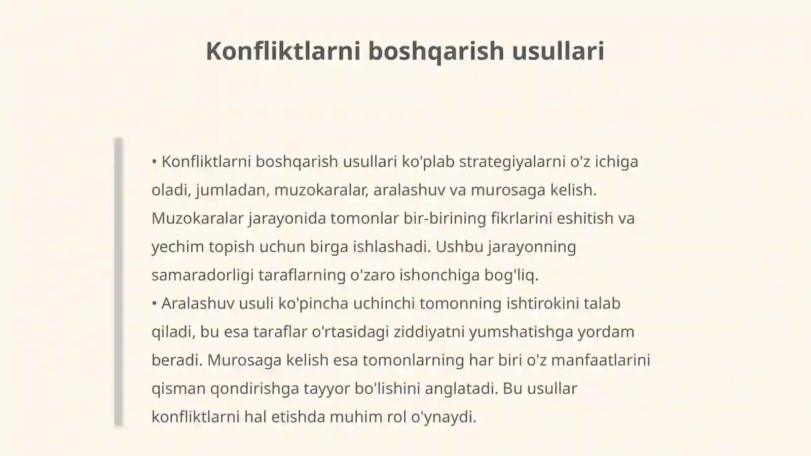 Konfliktlarni boshqarish tartiblari 4