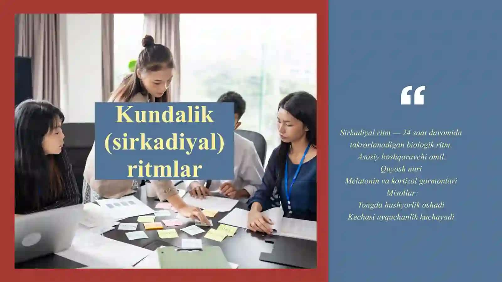 Kundalik biologik ritmlarning ish samaradorligiga ta’siri 4