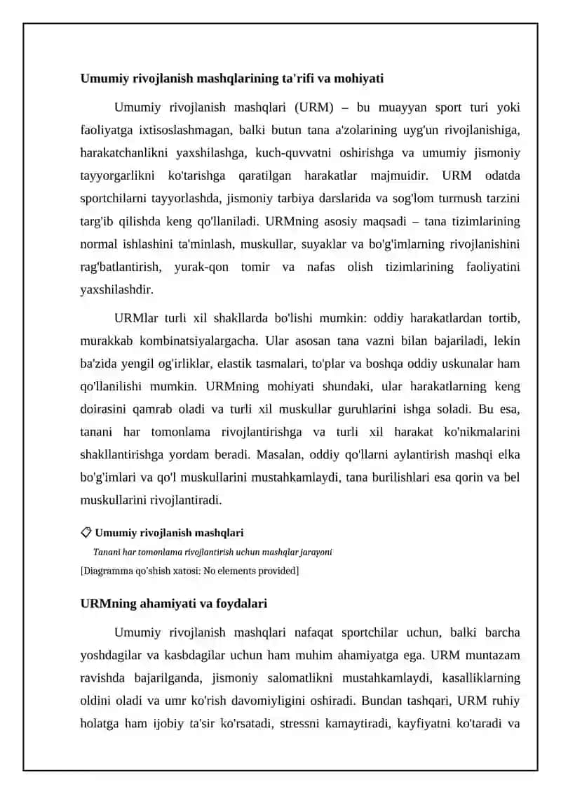 Umumiy rivojlanish mashqlari 4