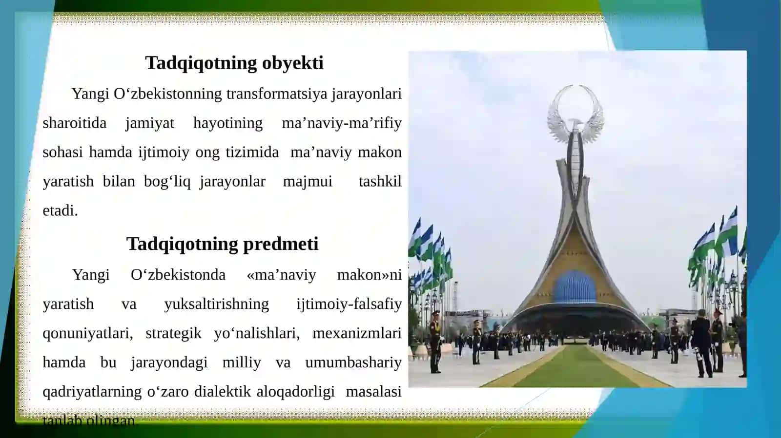 O‘zbеkistonda yangi taraqqiyot bosqichida yangi ma’naviy makonni yaratish tamoyillari 4
