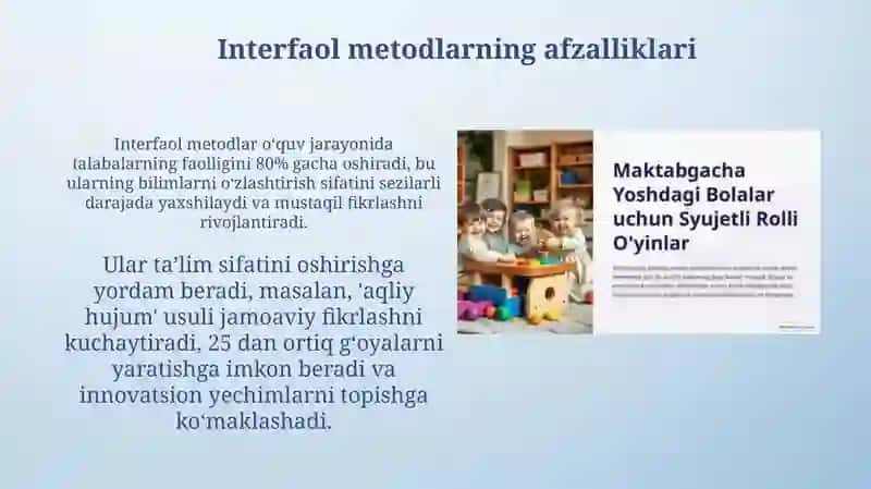 Interfaol metodlar va ularni qo'llash mahorati 4