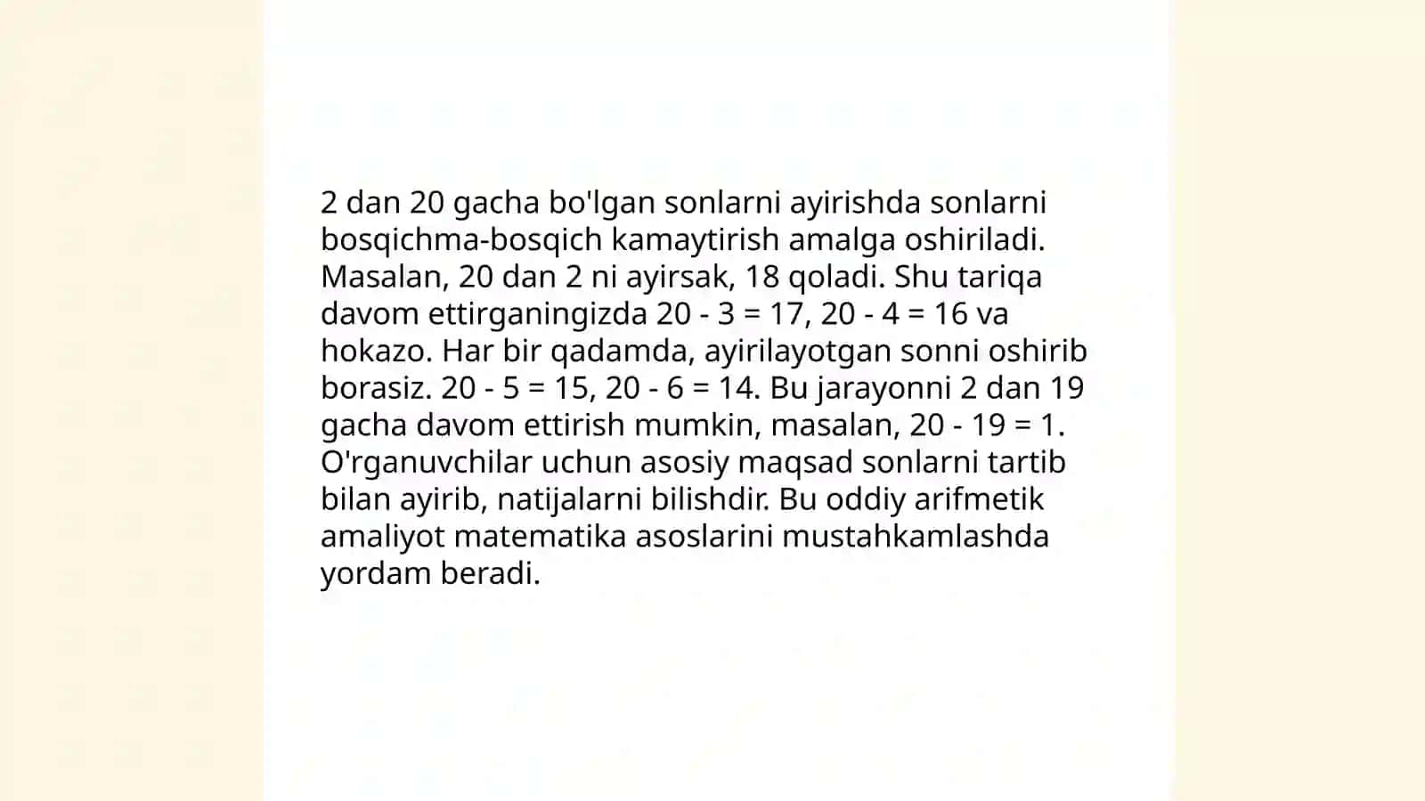 Hisoblash malakasini oshirish 4