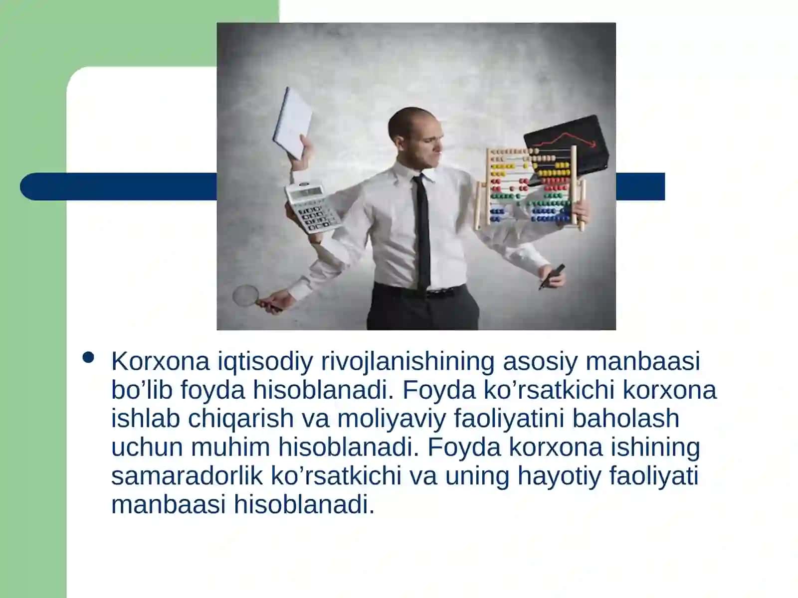 Sanoat tarmoqlari korxonalarining daromadi va samaradorligi 4