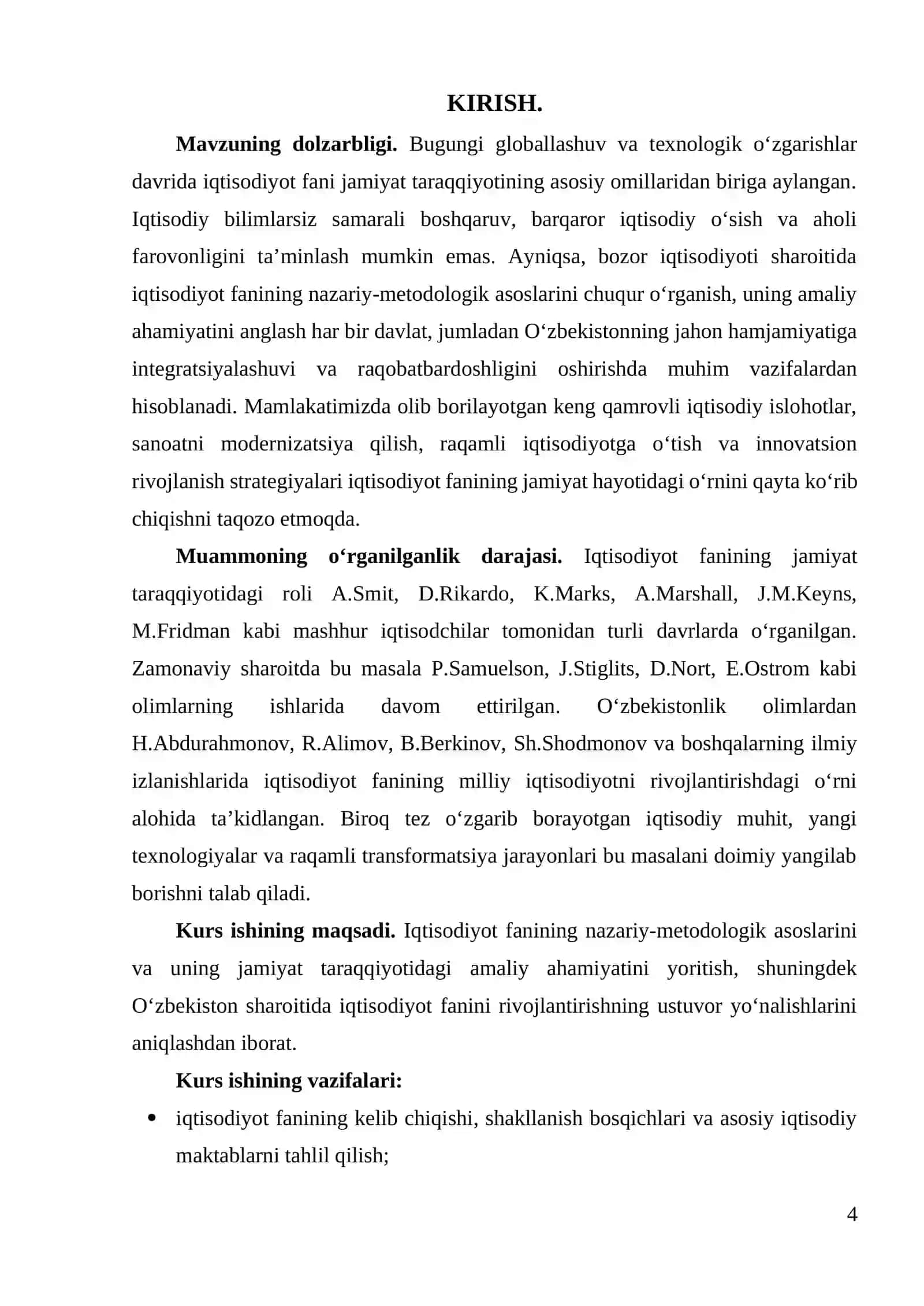 Iqtisodiyot fanining jamiyat taraqqiyotidagi o’rni 4