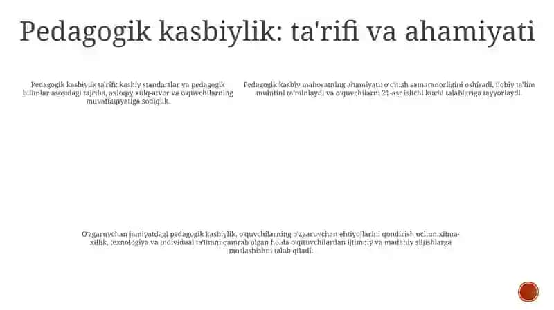 Pedogogik Professionalizm Va Pedogogik Ta'lim 4