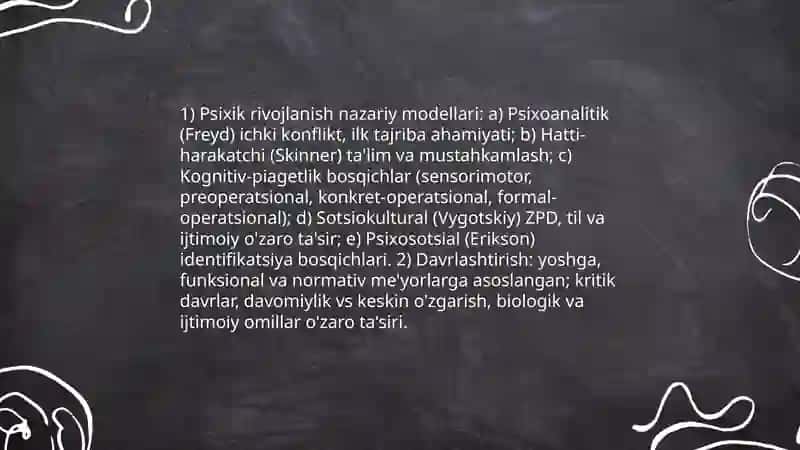 Psixik rivojlanish va uning davrlashtirish muammosi 4