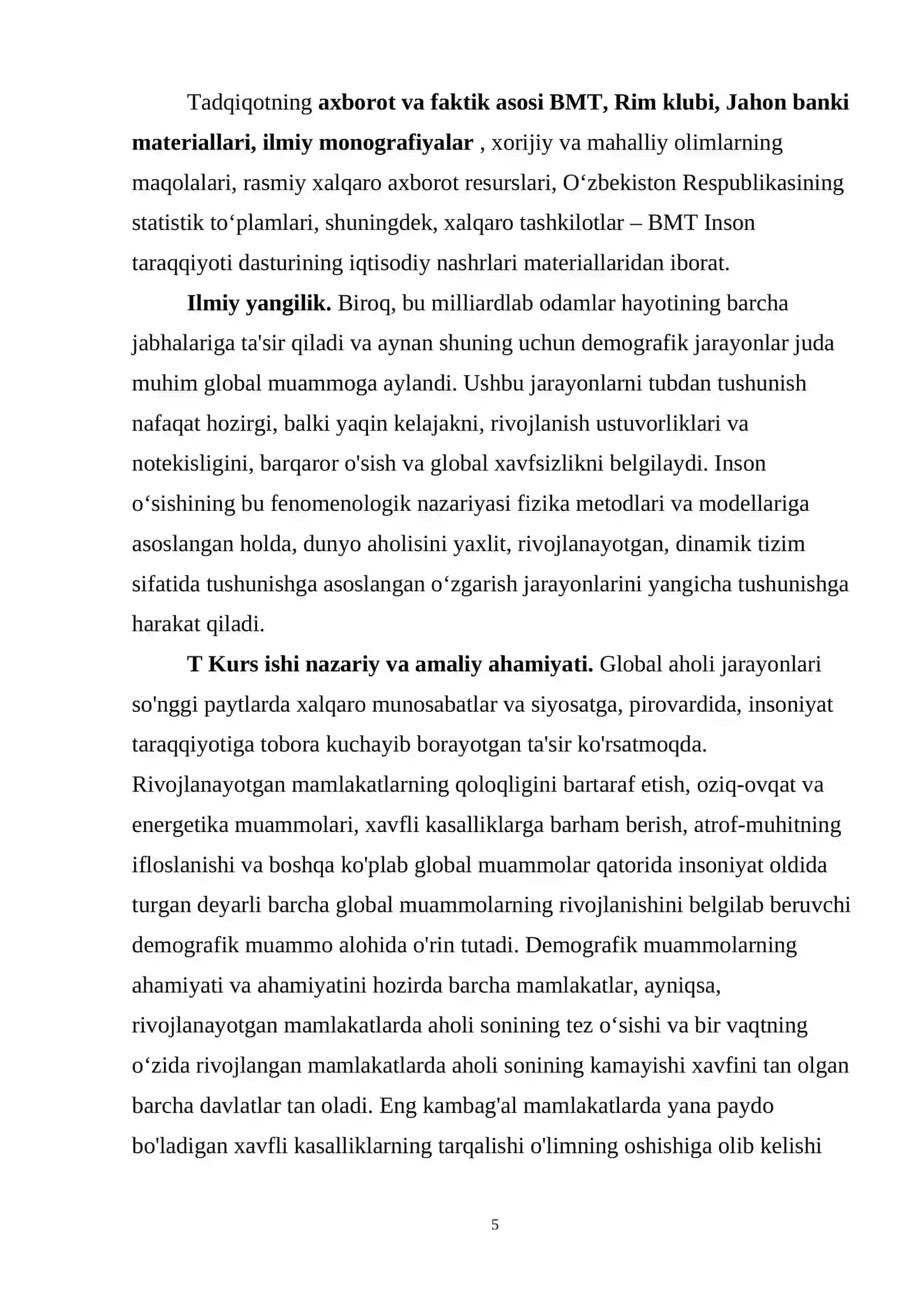 JAHON DEMOGRAFIK MUAMMOLARI VA ULARNING O‘ZBEKISTON UCHUN AHAMIYATI 4