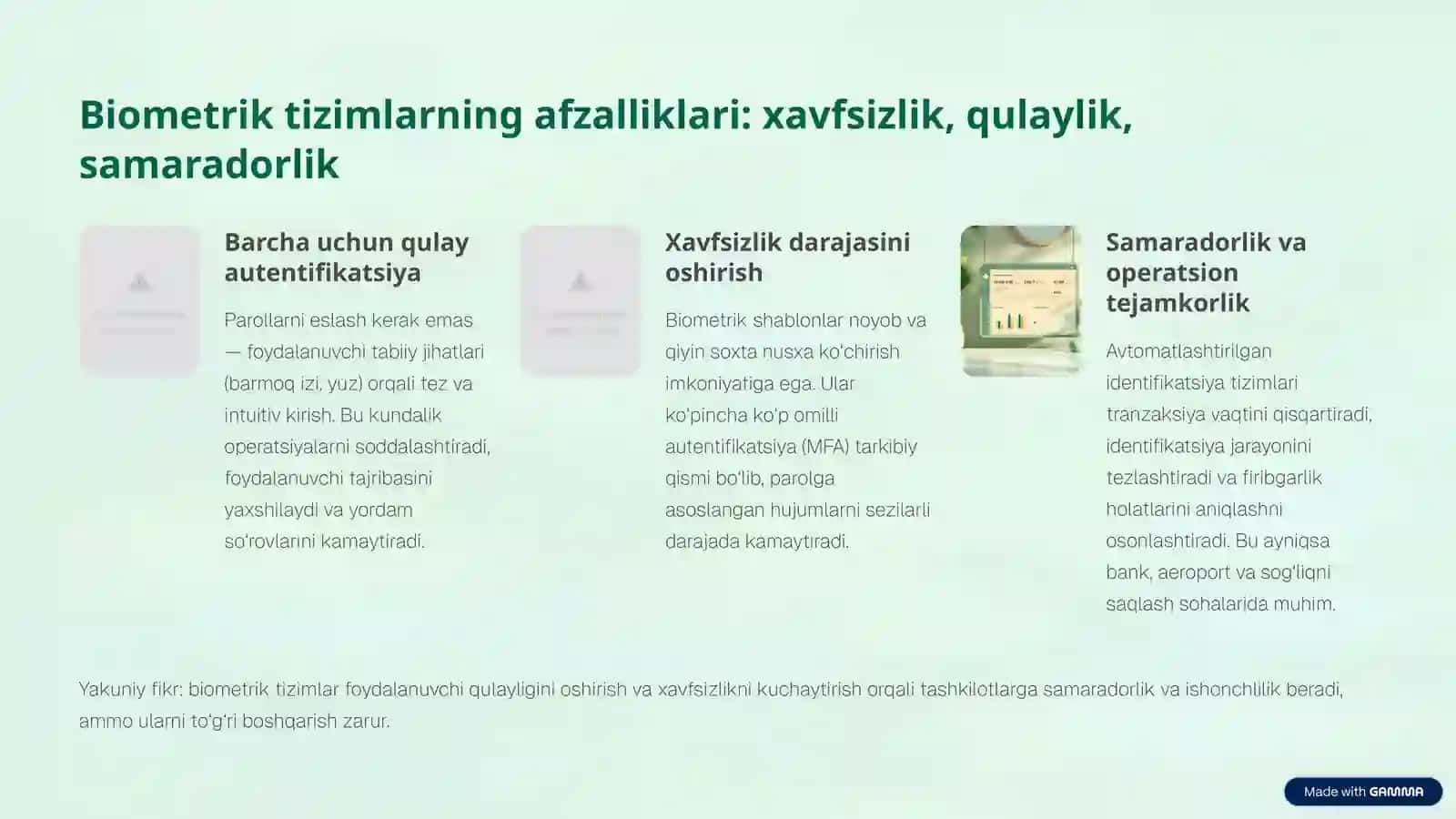 Shaxsiy ma'lumotlarni himoya qilishda biometrik tizimlarning ro'li 4