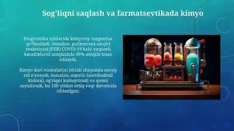 Kimyo fanining sanoat va xalq xoʻjaligi rivojidagi ahamiyati 4