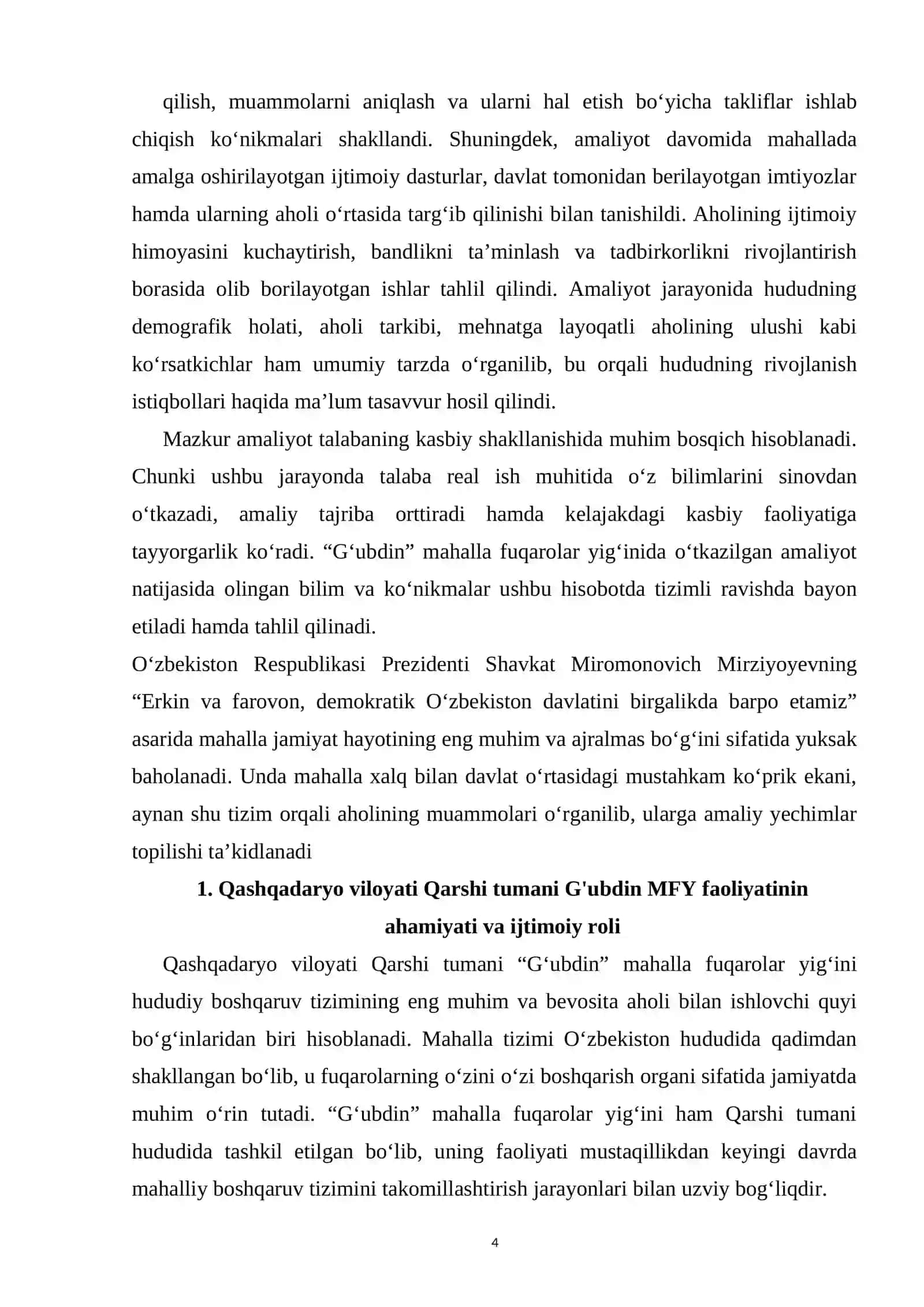 Mahallada MALAKAVIY AMALIYOT BO‘YICHA HISOBOTI 4