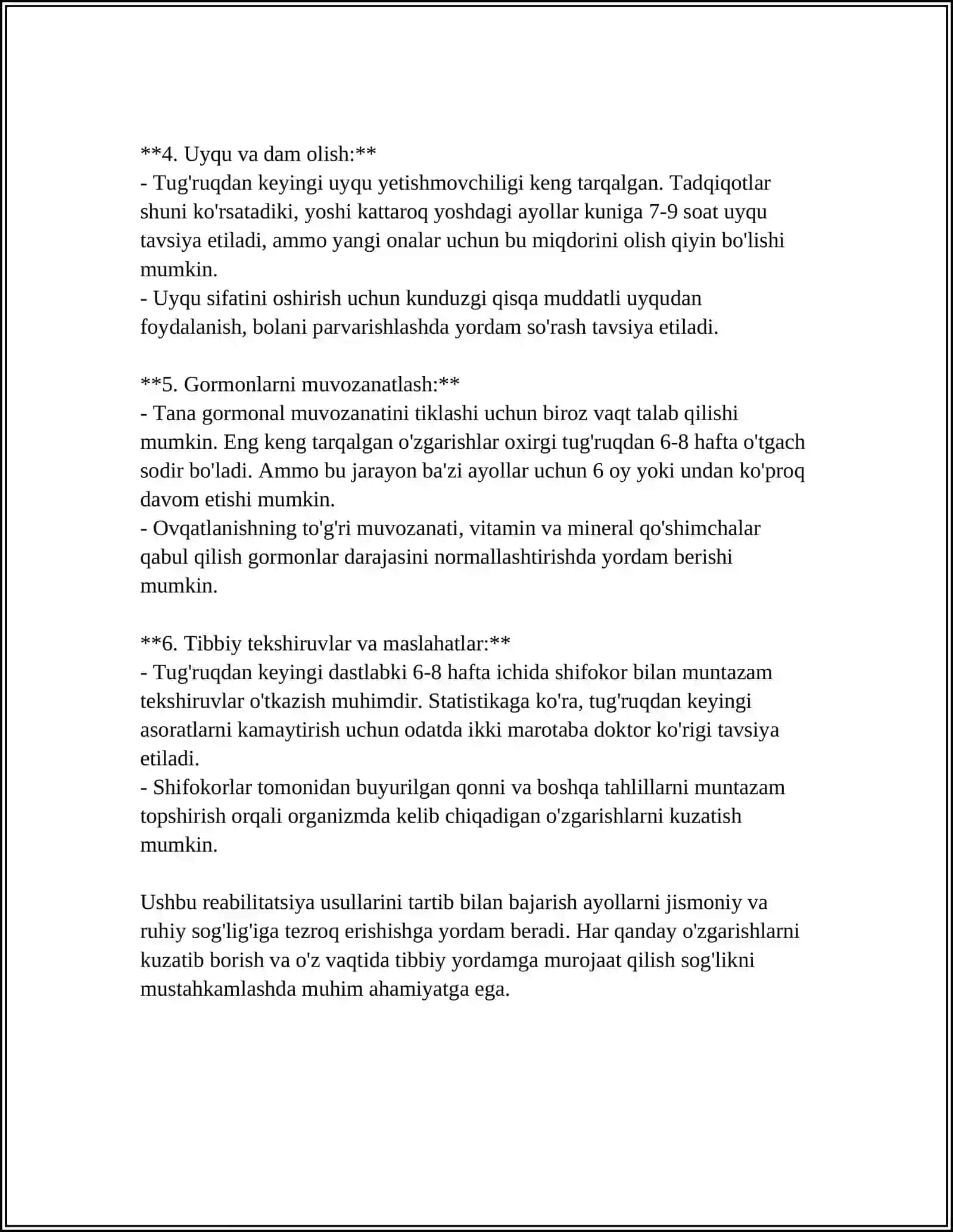 AKUSHERLIK VA GINIKALOGIYADA TIBBIY REABLITATSIYA USULLARI 4