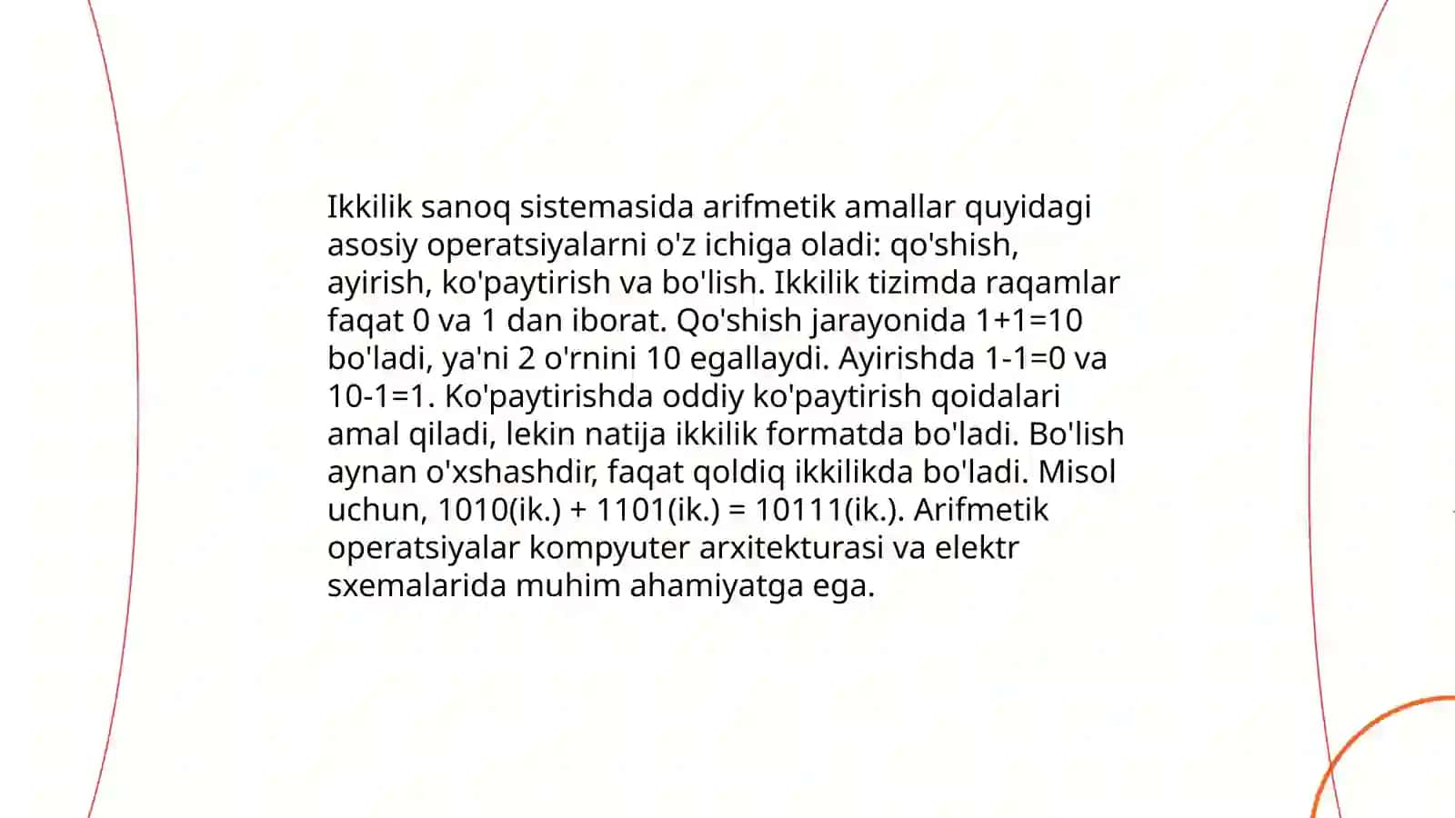 Ikkilik Sanoq Sistemasining Tadbiqi 4