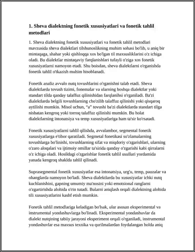 SHEVA DIALEKT LAHJALARNING XUSUSIYATLARI ULARNI OʻRGANISH METODLARI 4
