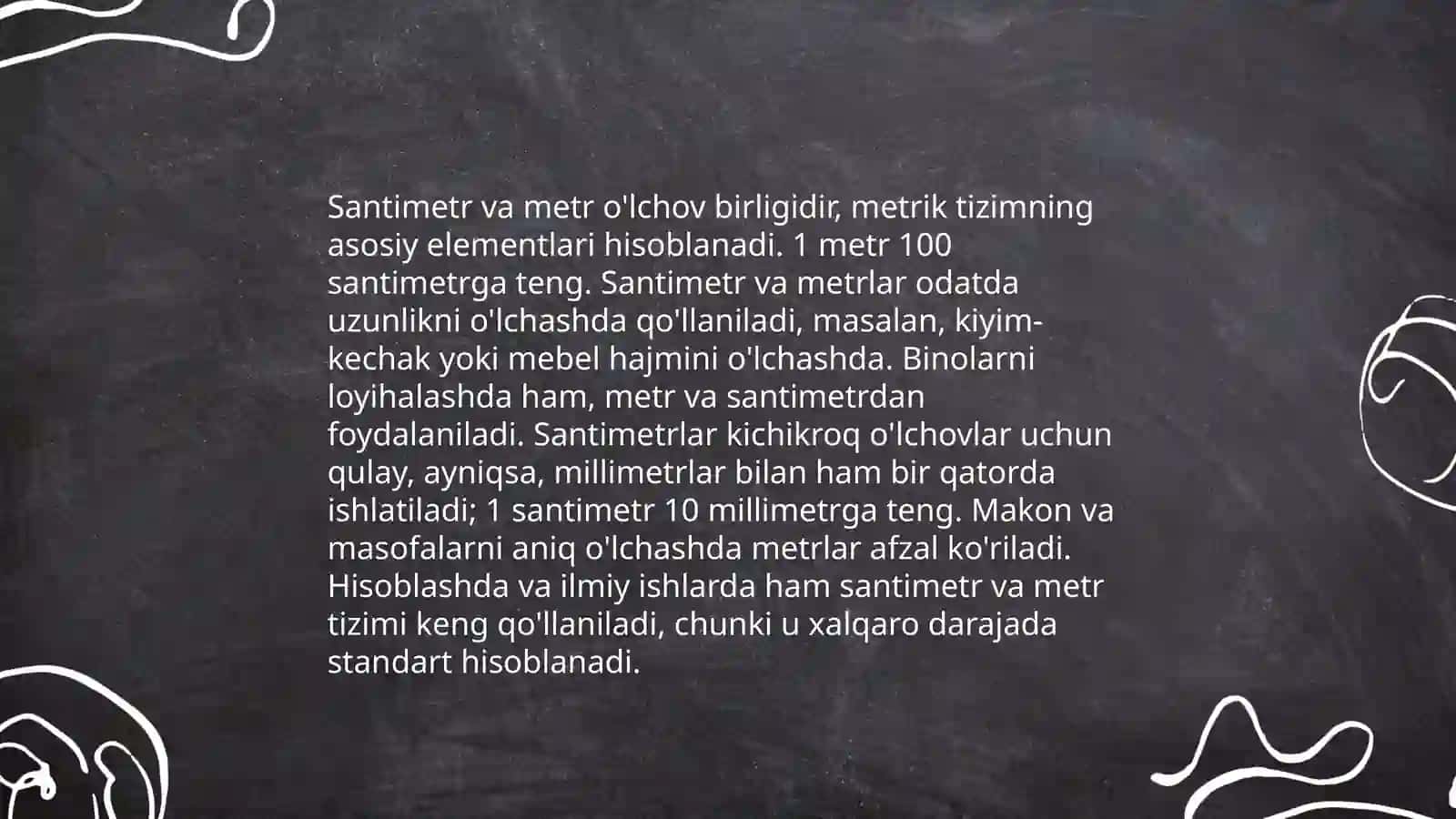Boshlang'ich sinflarda o'rganiladigan asosiy miqdorlar 4