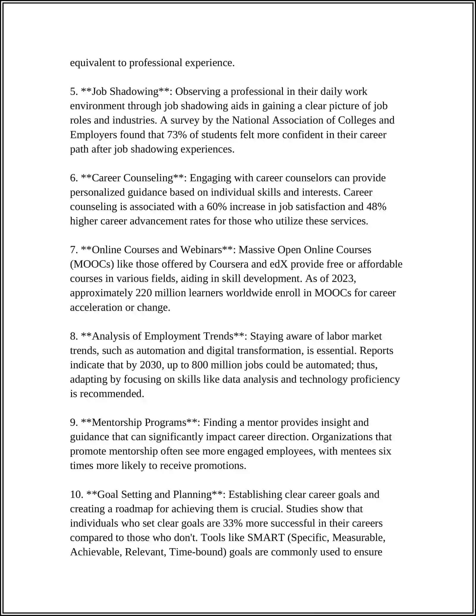 Career Exploration Strategies 4