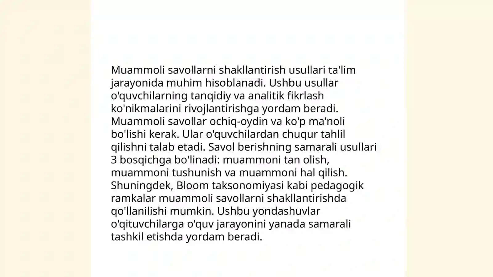 Ona tili o'qitish metodikasi 4