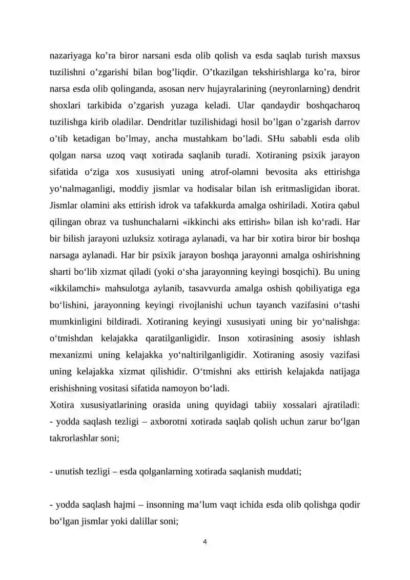 Xotira turlari 4
