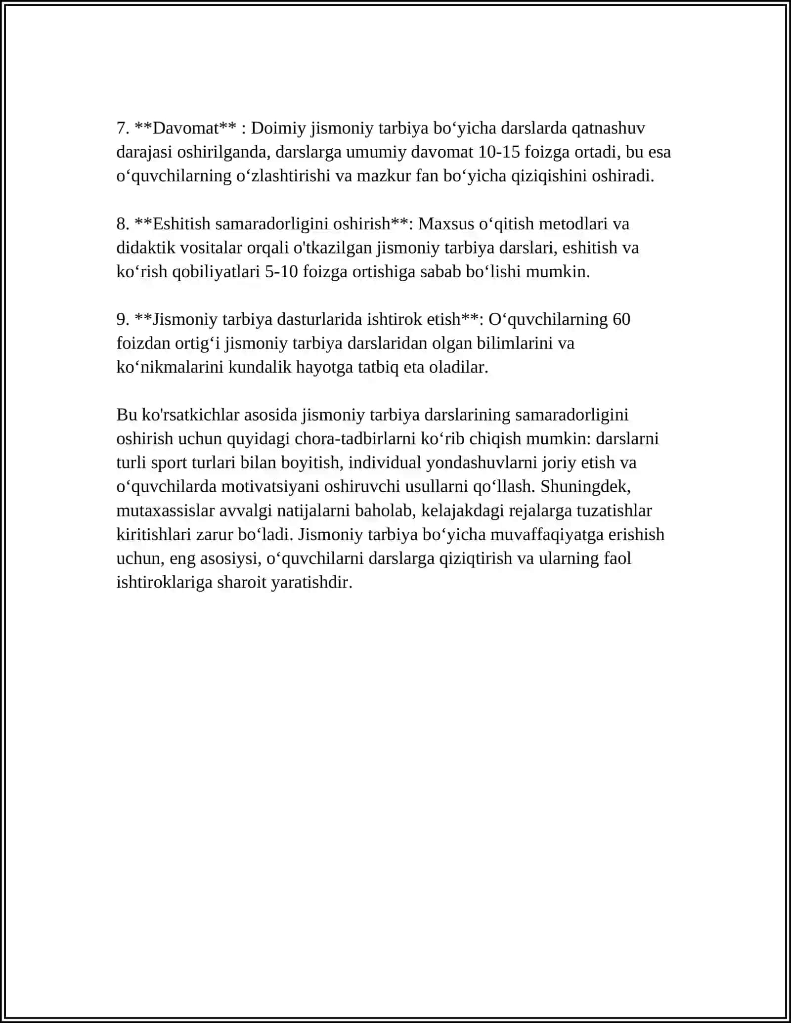 OʻQUVCHILARING JISMONIY VA ESTETIK TARBIYASI.TA'LIM MUASASASI MENEJMENTI 4