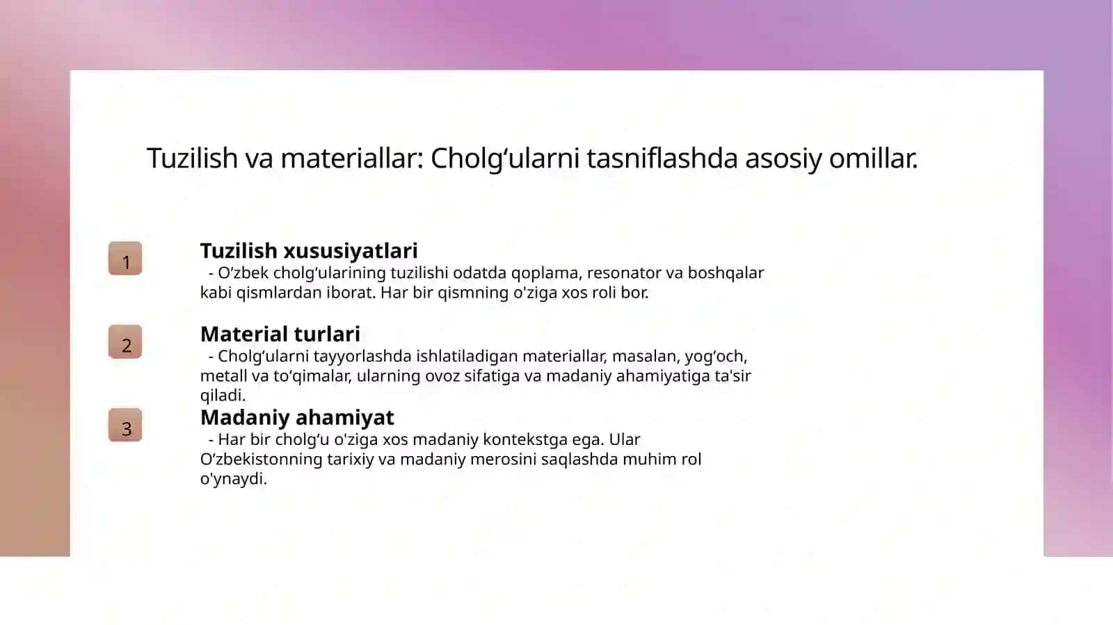 Oʻzbek cholgʻulari 4