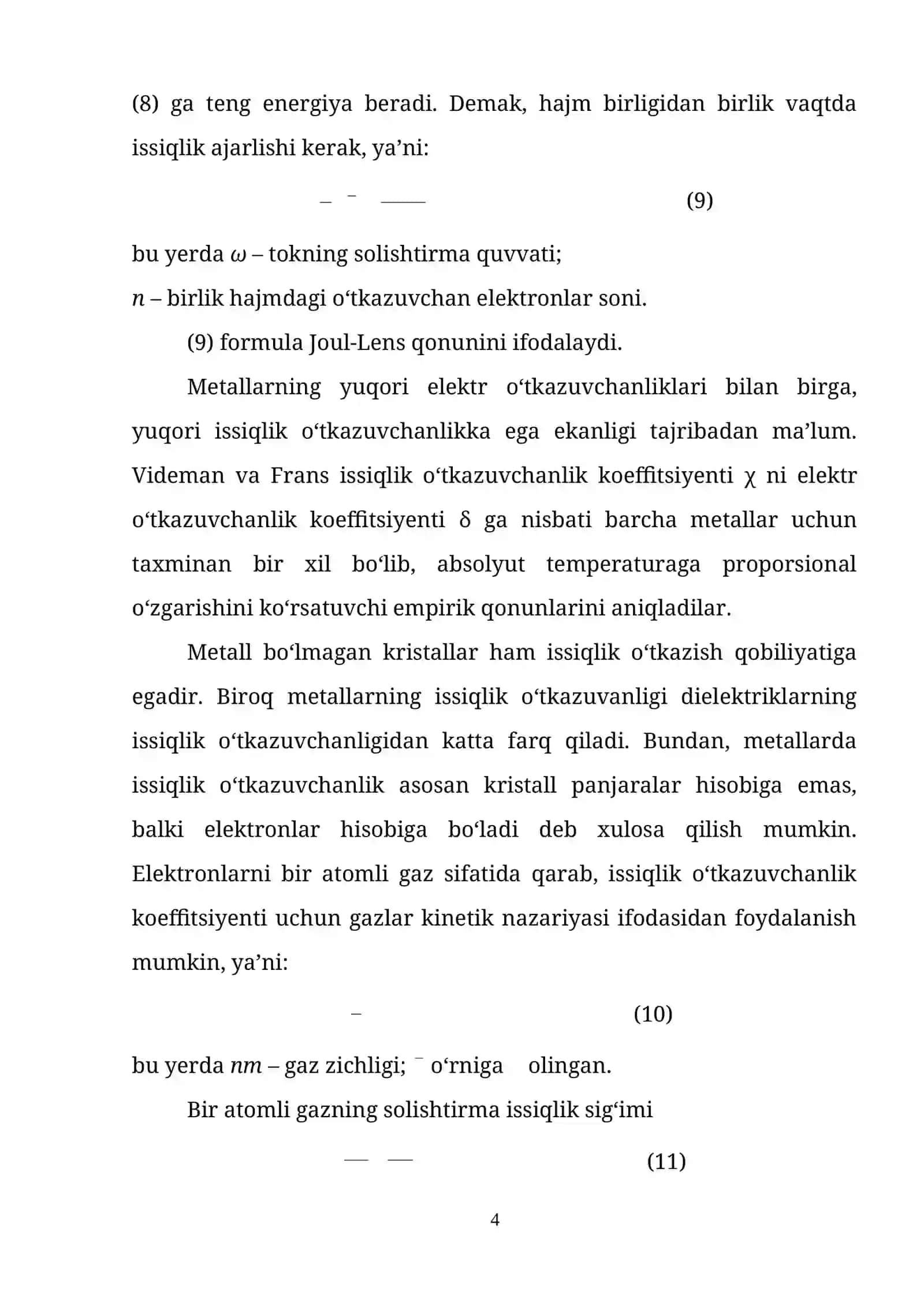 Metallar haqidagi nazariyalar 4