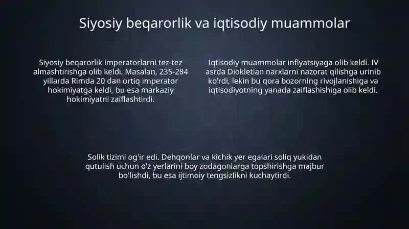 Rim imperiyasi inqirozi 4