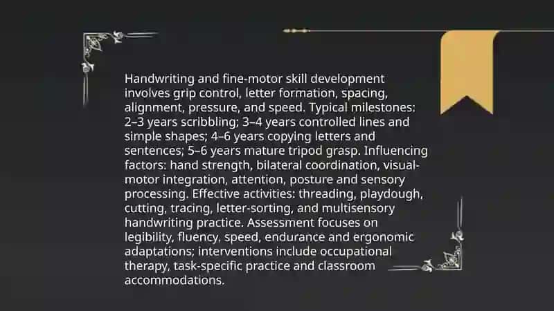 The development of writing skills 4