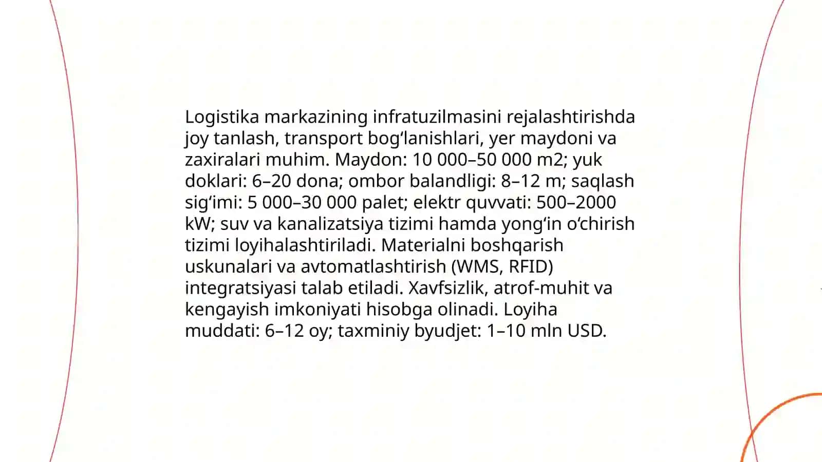 Logistika markazlari faoliyatini tashkil etish va boshqarish 4