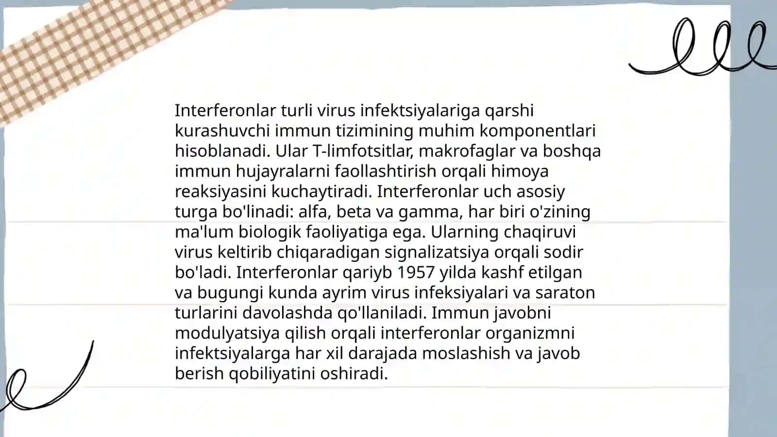 Interferon,Ularning tasnifi,sitokin tarmogʻi, Sitokin retseptorlari yalligʻlanishi va yalligʻlanishga qarshi sitokinlar 4
