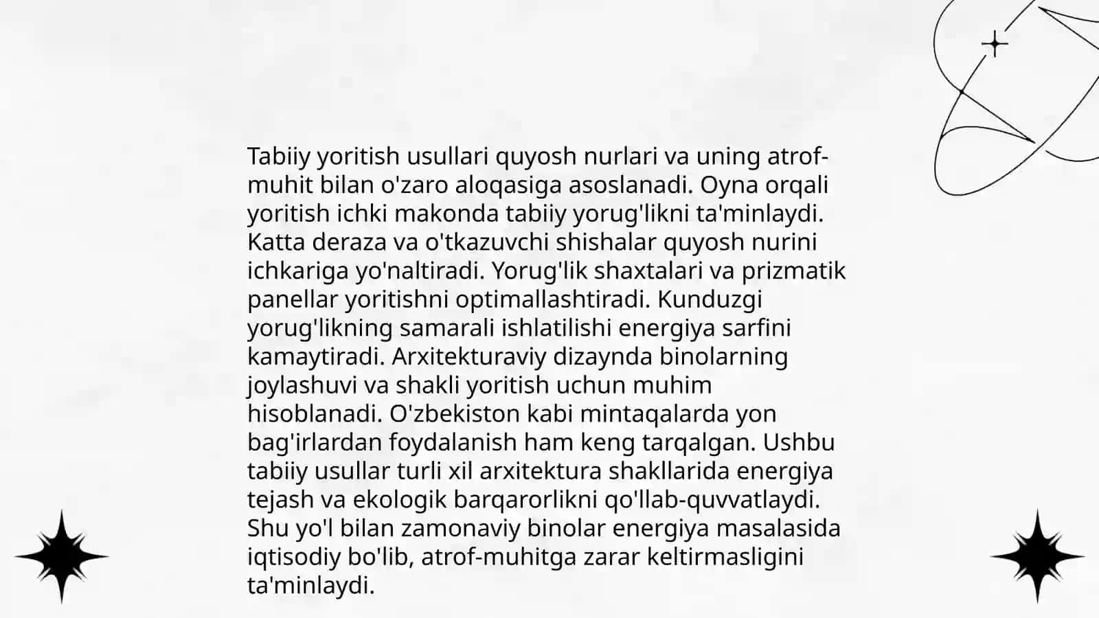 Sun'iy yoritish tizimlari 4