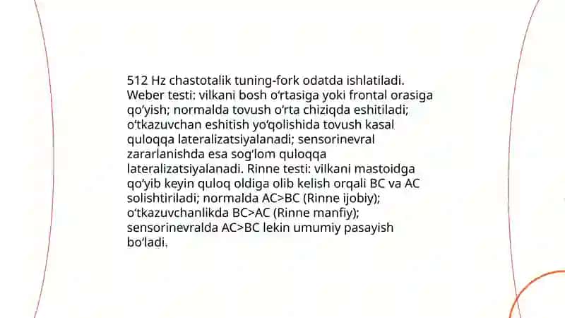 Otoskopiya va quloq tekshiruvi 4