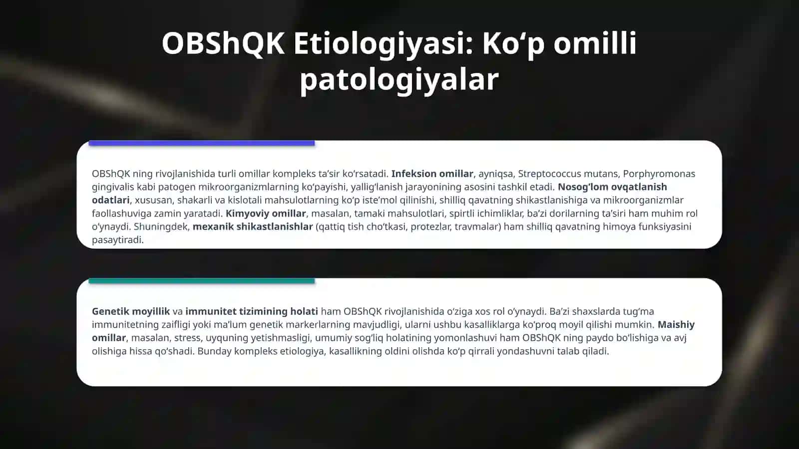 Og’iz bo’shligi shilliq qavati kasalliklari profilaktikasi 4