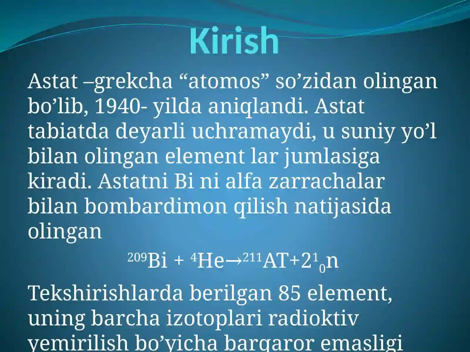 Astatning analitik kimyosi 4