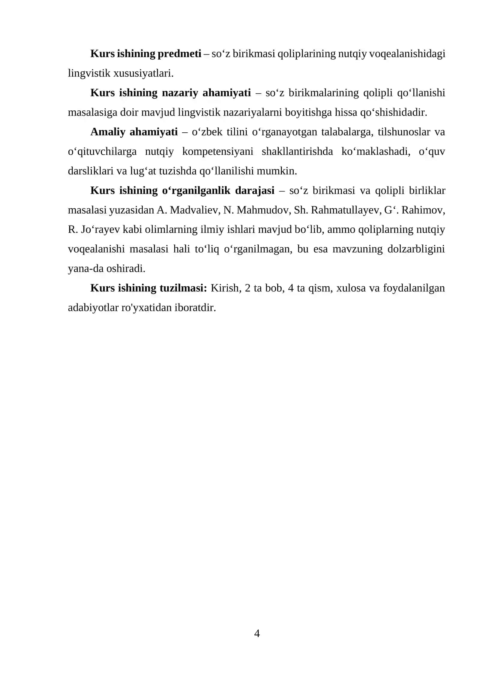 Soʻz birikmasi qolipining nutqiy voqealanishi 4