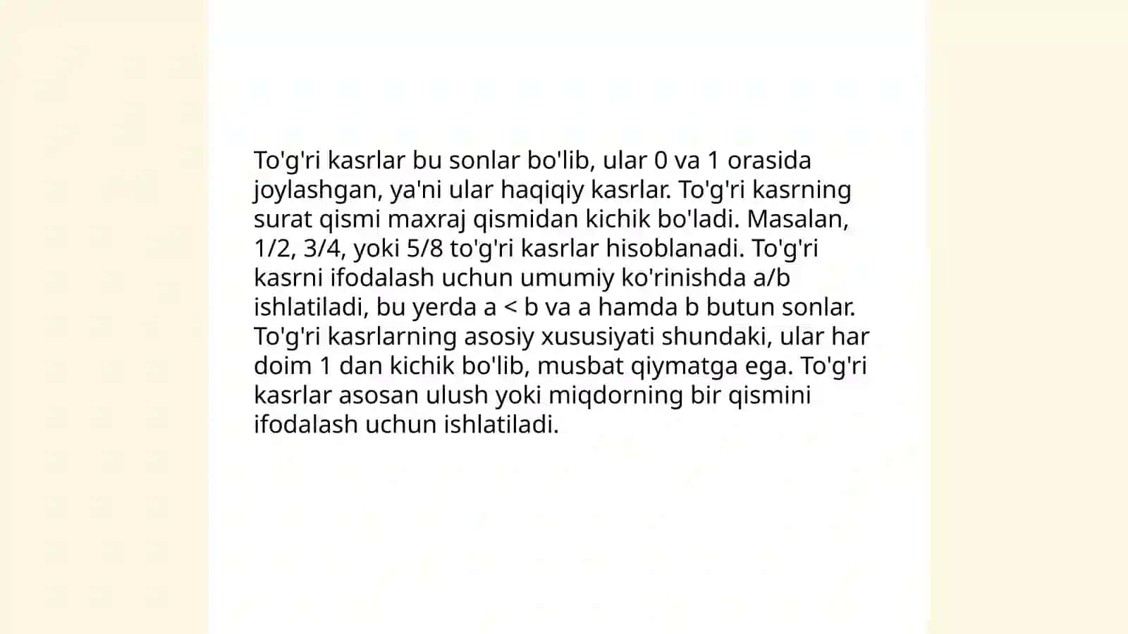 To'g'ri kasrni aralash kasrga ko'paytirish 4