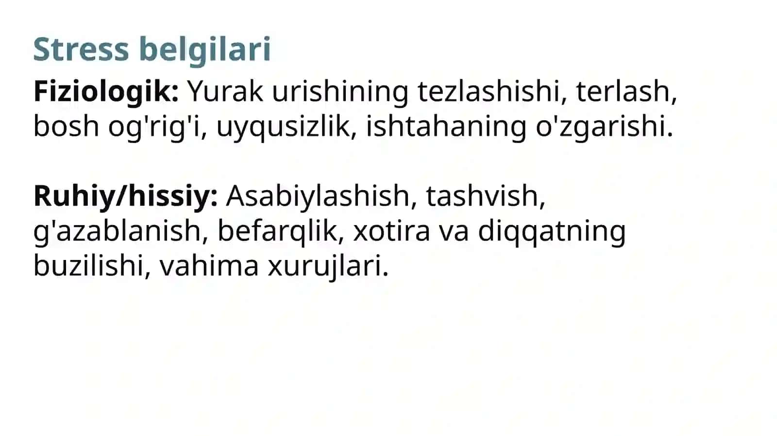 Stress va uning turlari 4