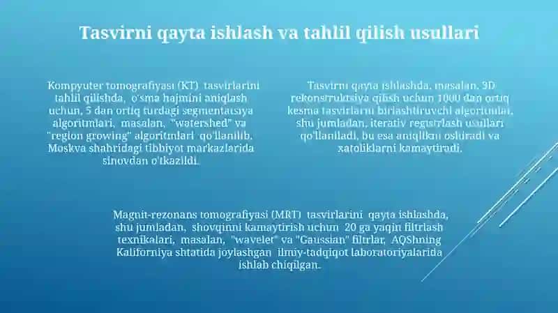 Tibbiyotda grafik ma'lumotlarni ustida ishlash dasturiy ta'minoti 4