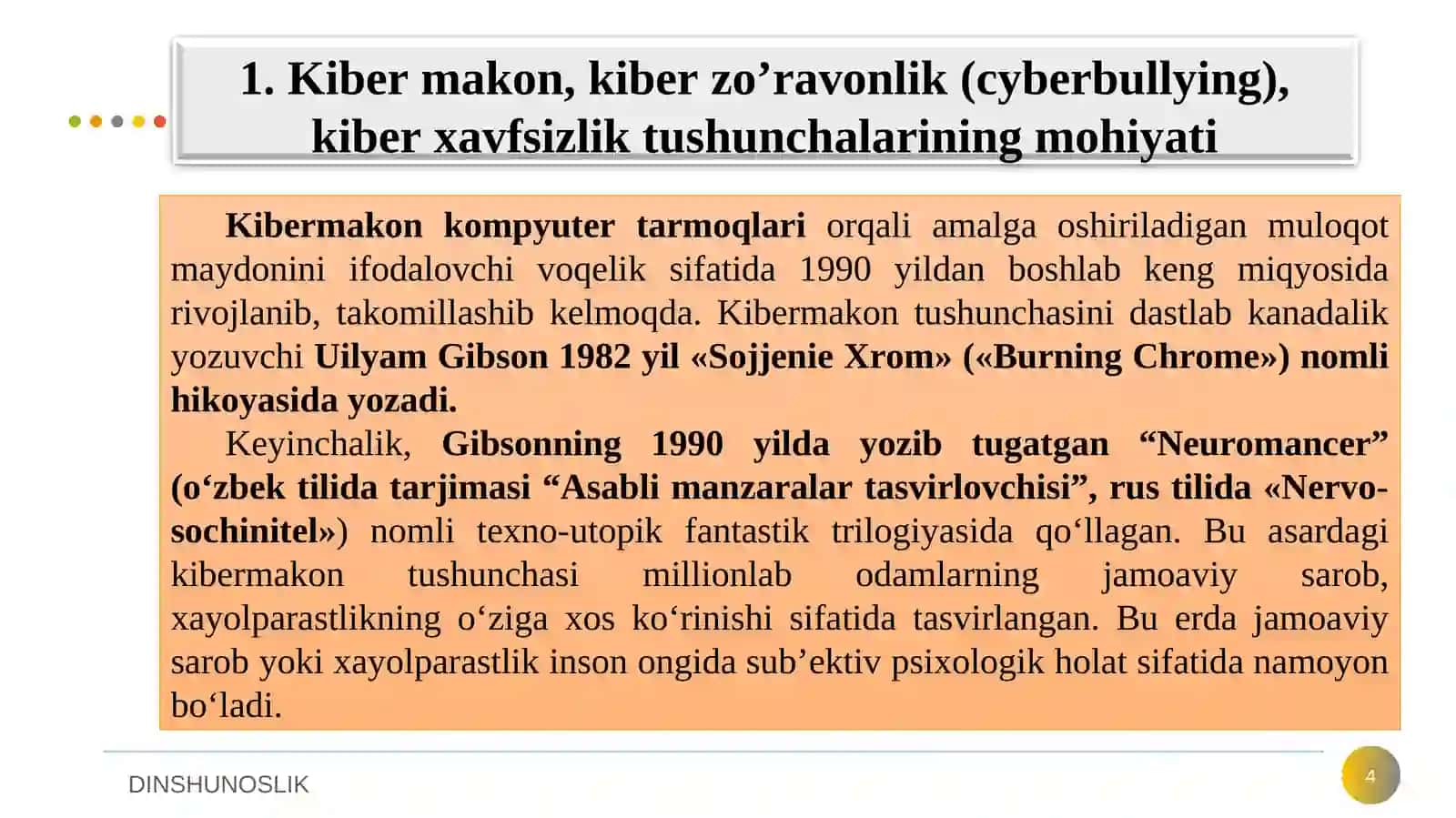 Adabiyotlar: Jalilov B. Dinlar falsafasi. O’quv qo’llanma 4