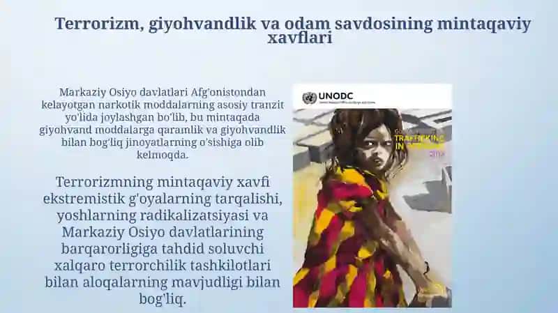 Markaziy Osiyodagi terrorizm, giyohvandlik va odam savdosiga qarshi kurash 4